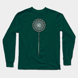 White Flute Dandelion Long Sleeve T-Shirt